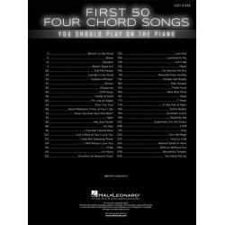 First 50 4-Chord Songs You Should Play on the Pian
