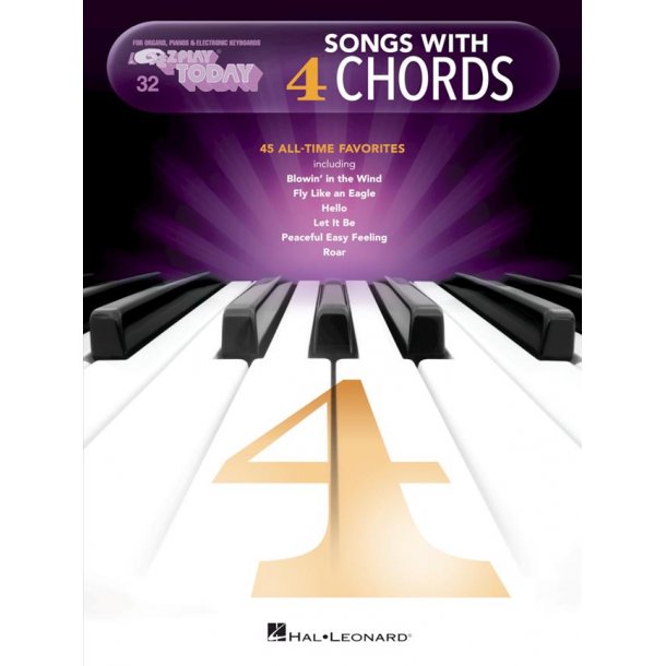 Songs with 4 Chords : E-Z Play Today Volume 32