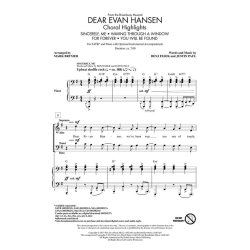Dear Evan Hansen: Choral Highlights (Arr. Brymer) (ShowTrax CD)