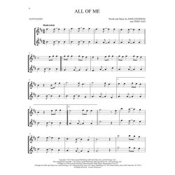 Hit Songs For Two Alto Saxophones