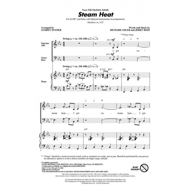 Steam Heat : from The Pajama Game