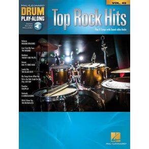 Top Rock Hits : Drum Play-Along Volume 49