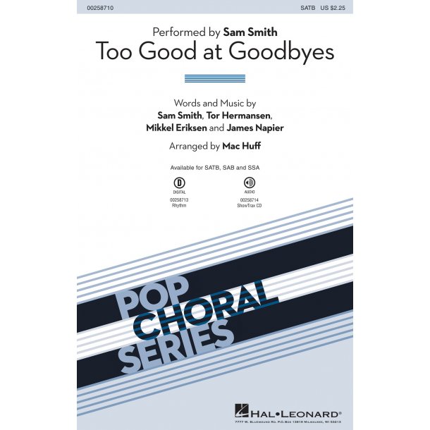 Too Good at Goodbyes