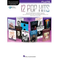 Hal Leonard Instrumental Play-Along :12 Pop Hits - Flute (Book/Online Audio)