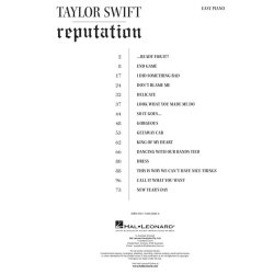 Taylor Swift: Reputation (Easy Piano)