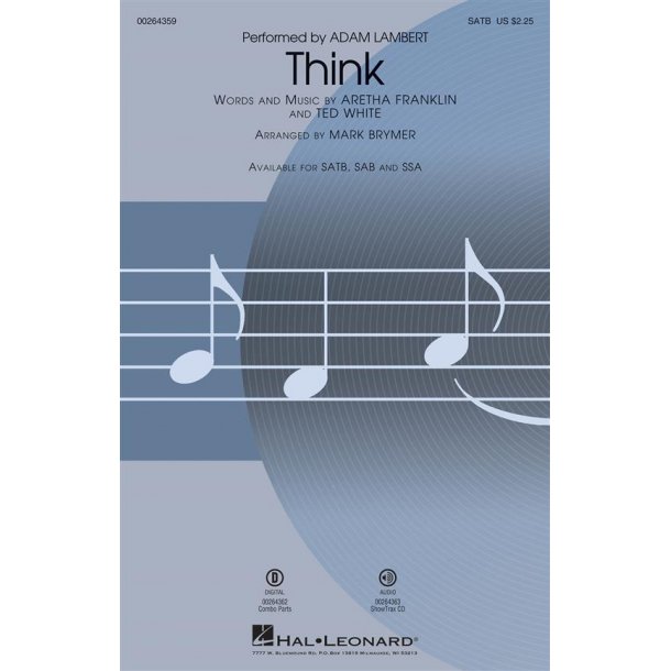 Aretha Franklin: Think (Arr. Brymer) (SATB)