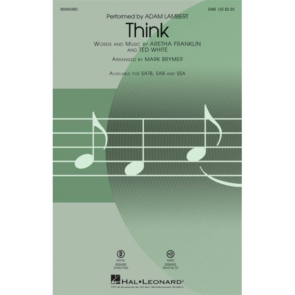 Aretha Franklin: Think (Arr. Brymer) (SAB)