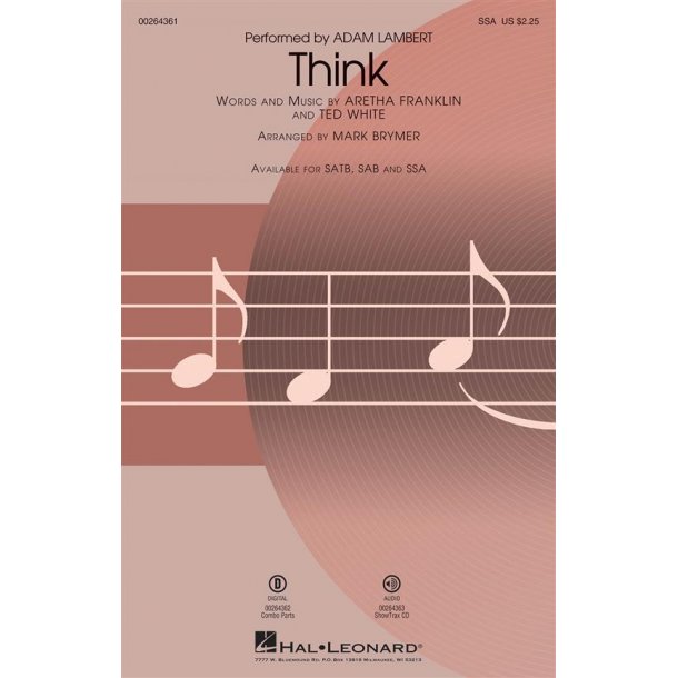 Aretha Franklin: Think (Arr. Brymer) (SSA)