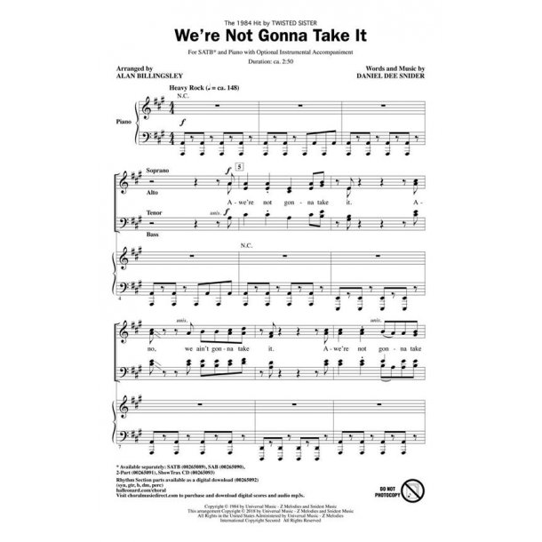 We're Not Gonna Take It