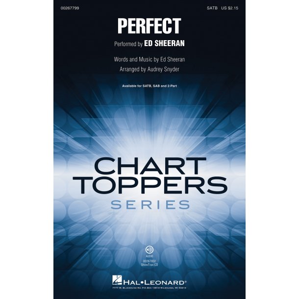 Ed Sheeran: Perfect - SATB (arr. Snyder)