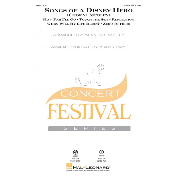 Songs Of A Disney Hero (Arr. Billingsley) (2-Part)