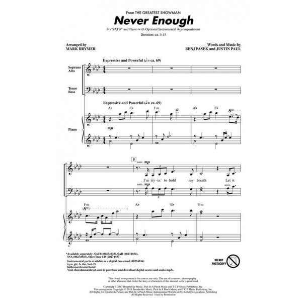 Never Enough (from The Greatest Showman)