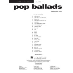 Pop Ballads : Jazz Piano Solos Series Volume 56