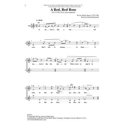 Richard Burchard: A Red, Red Rose (SATB)