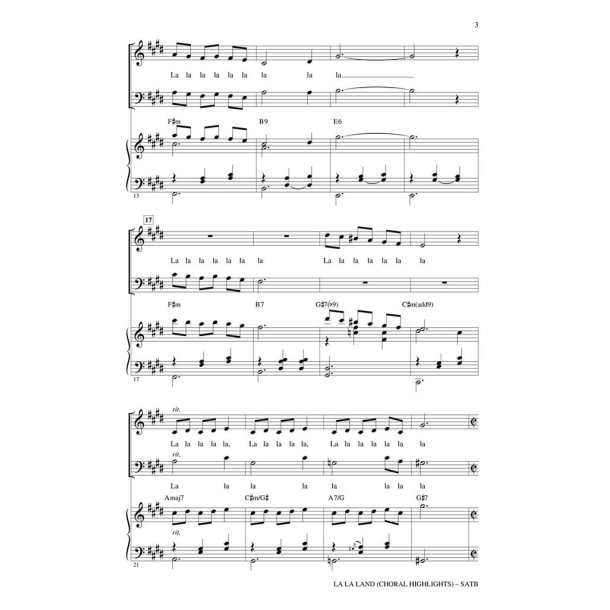 La La Land : (Choral Highlights)