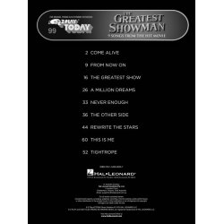 E-Z Play Today Volume 99: The Greatest Showman