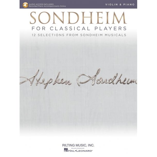 Sondheim For Classical Players - Violin : 12 Selections from Sondheim Musicals
