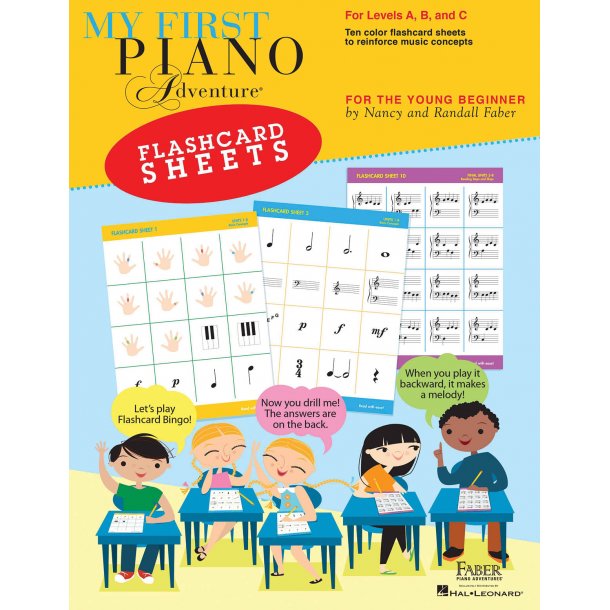 My First Piano Adventure: Flashcard Sheets