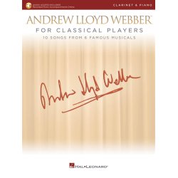 Andrew Lloyd Webber For Classical Players &ndash; Clarinet And Piano (Book/Online Audio)
