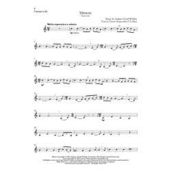 Andrew Lloyd Webber For Classical Players &ndash; Clarinet And Piano (Book/Online Audio)