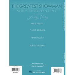 Arr. Lindsey Stirling: The Greatest Showman - Medley For Violin & Piano