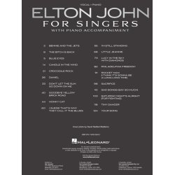 Elton John for Singers : with Piano Accompaniment