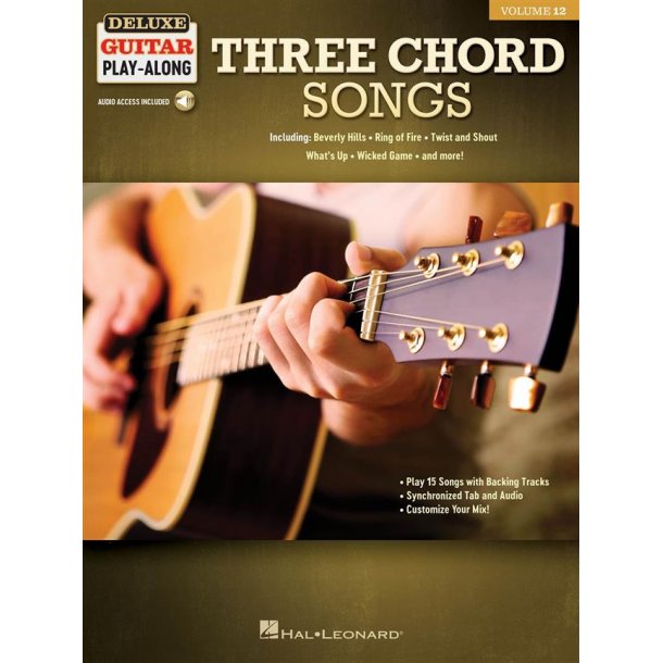 Three Chord Songs : Deluxe Guitar Play-Along Volume 12