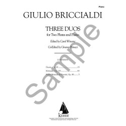 Giulio Briccialdi: Three Duos For Two Flutes And Piano
