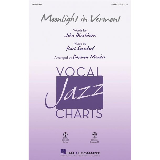 Moonlight in Vermont : Vocal Jazz Series
