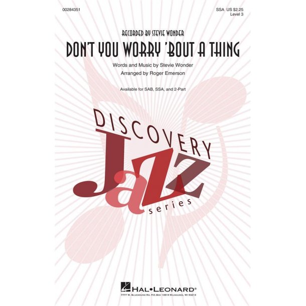 Don't You Worry 'Bout a Thing : Discovery Level 3