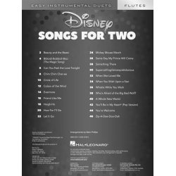 Easy Instrumental Duets: Disney Songs For Two Flutes