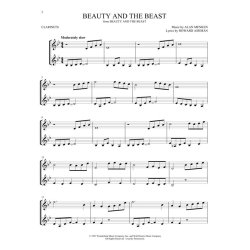 Easy Instrumental Duets: Disney Songs For Two Clarinets