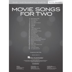 Movie Songs for Two Alto Saxes : Easy Instrumental Duets