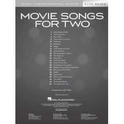 Movie Songs for Two Alto Saxes : Easy Instrumental Duets