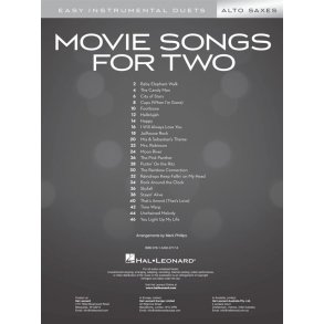 Movie Songs for Two Alto Saxes : Easy Instrumental Duets