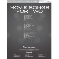 Movie Songs for Two Violins : Easy Instrumental Duets