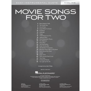 Movie Songs for Two Violins : Easy Instrumental Duets