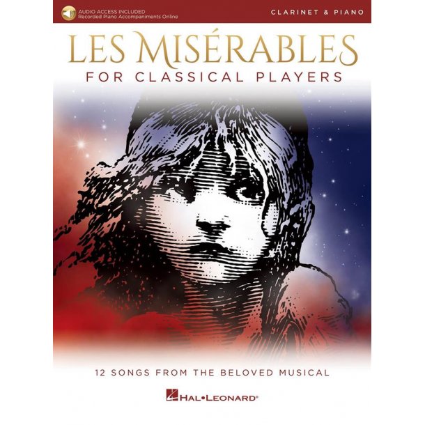 Les Mis&eacute;rables for Classical Players : Clarinet and Piano with Online Accompaniments (Score and Solo Part)