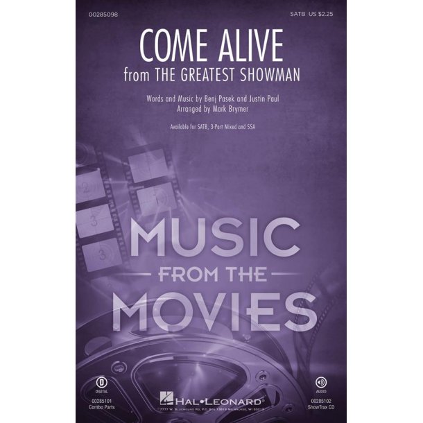 Come Alive (From 'The Greatest Showman') (Arr. Brymer) (SATB)