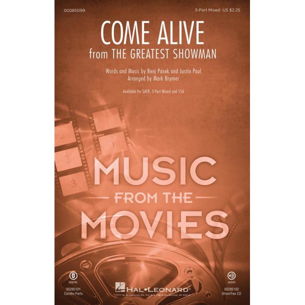 Come Alive (From 'The Greatest Showman') (Arr. Brymer) (SAB)