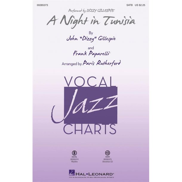 A Night in Tunisia : Vocal Jazz Series