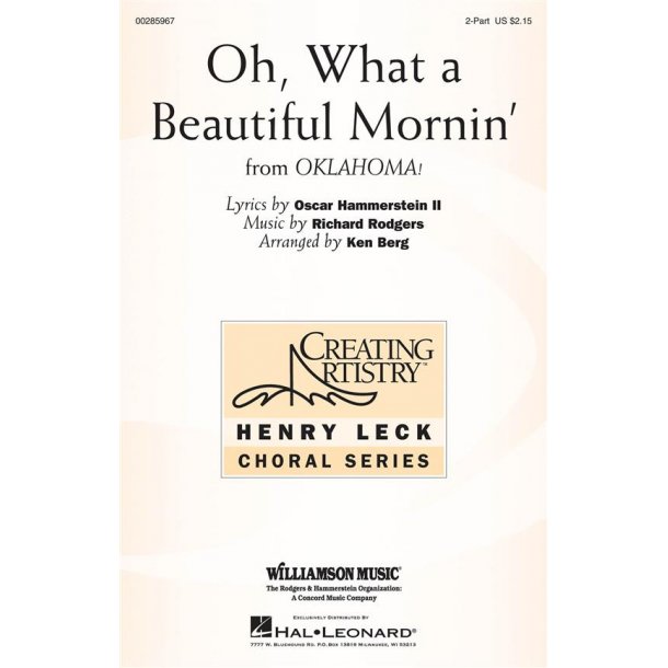 Oh, What A Beautiful Mornin' : Creating Artistry
