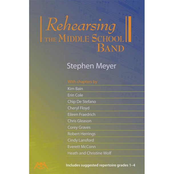 Rehearsing the Middle School Band