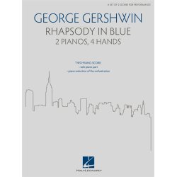 Rhapsody in Blue : For 2 Pianos, 4 Hands (a set of 2 scores for performance)