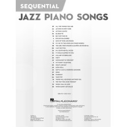 Sequential Jazz Piano Songs : 26 Easy Favorites Carefully Selected and Arranged in Order of Difficulty