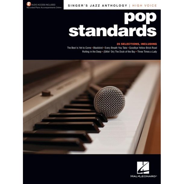 Pop Standards - Singer's Jazz Anthology High Voice : with Recorded Piano Accompaniments Online