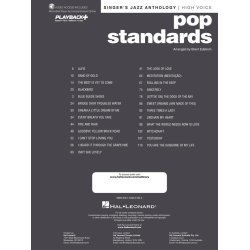Pop Standards - Singer's Jazz Anthology High Voice : with Recorded Piano Accompaniments Online