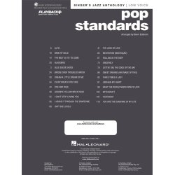Pop Standards - Singer's Jazz Anthology Low Voice : with Recorded Piano Accompaniments Online