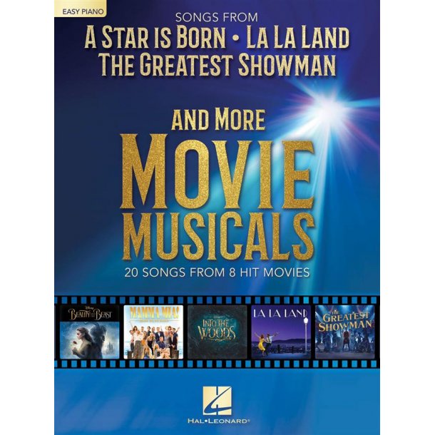 Songs FromA Star Is Born, La La Land, The Greatest Showman And More Movie Musicals Easy Piano
