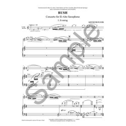 Rush: Concerto for E-flat Alto Saxophone : Solo Part and Piano Reduction